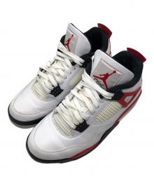 NIKE（ナイキ）の古着「Air Jordan 4 Retro "Red Cement"（エアジョーダン4 レトロ "レッドセメント"）」｜ホワイト×レッド