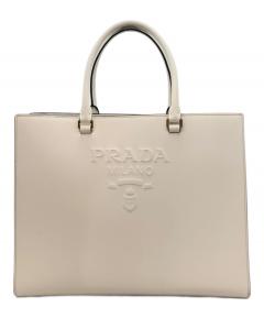 中古・古着通販】PRADA (プラダ) トライアングルロゴミニバッグ ピンク