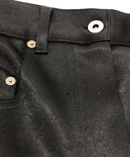 OFFWHITE（オフホワイト）OFFWHITE (オフホワイト) サテンカットオフパンツ ブラック サイズ:SIZE 38の古着・服飾アイテム