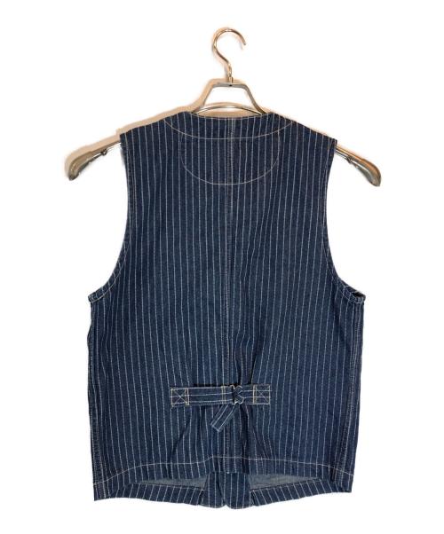 Schott（ショット）Schott (ショット) ヒッコリーベスト インディゴ サイズ:Mの古着・服飾アイテム