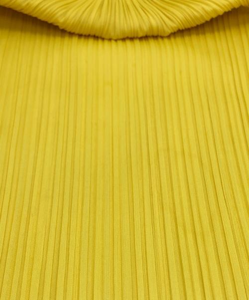 PLEATS PLEASE（プリーツプリーズ）PLEATS PLEASE (プリーツプリーズ) プリーツロングスカート イエロー サイズ:4の古着・服飾アイテム