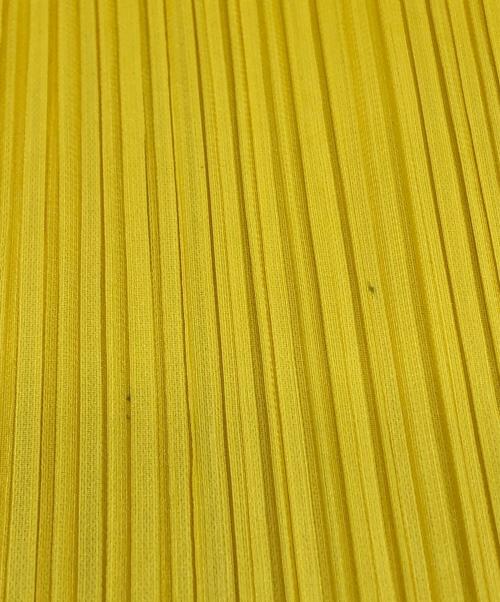 PLEATS PLEASE（プリーツプリーズ）PLEATS PLEASE (プリーツプリーズ) プリーツロングスカート イエロー サイズ:4の古着・服飾アイテム