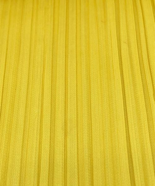 PLEATS PLEASE（プリーツプリーズ）PLEATS PLEASE (プリーツプリーズ) プリーツロングスカート イエロー サイズ:4の古着・服飾アイテム