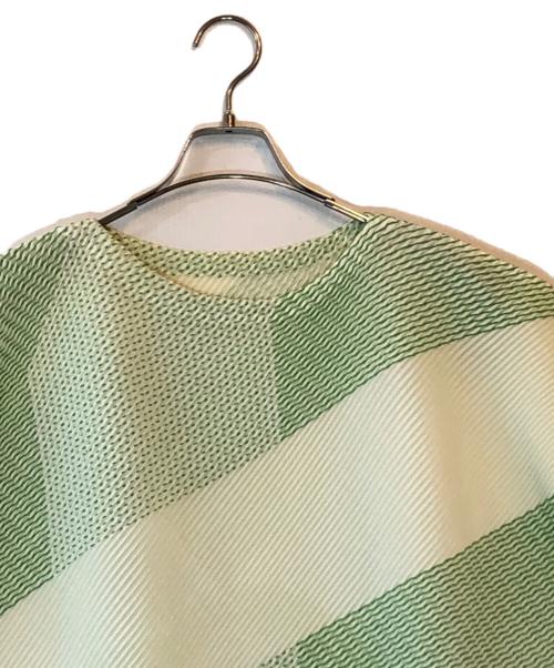 ISSEY MIYAKE（イッセイミヤケ）ISSEY MIYAKE (イッセイミヤケ) デザインプリーツワンピース グリーン サイズ:２の古着・服飾アイテム