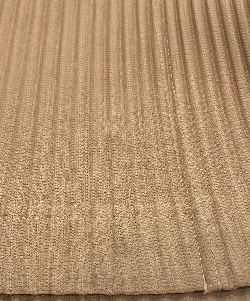 HOMME PLISSE ISSEY MIYAKE（オム プリッセ イッセイ ミヤケ）HOMME PLISSE ISSEY MIYAKE (オム プリッセ イッセイ ミヤケ) プリーツジャケット ブラウン サイズ:3の古着・服飾アイテム