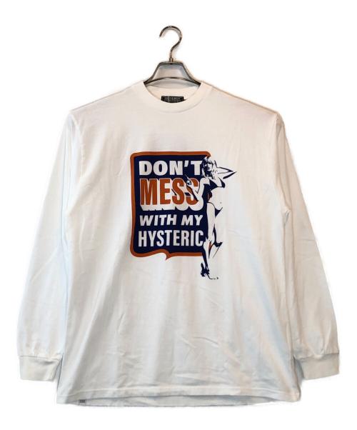 Hysteric Glamour（ヒステリックグラマー）Hysteric Glamour (ヒステリックグラマー) DON’T MESS Tシャツ ネイビー サイズ:XL 未使用品の古着・服飾アイテム