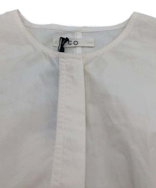 CO（コー）CO (コー) シャツワンピース アイボリー サイズ:Sの古着・服飾アイテム