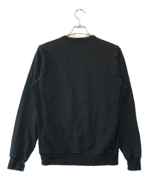 STONE ISLAND（ストーンアイランド）STONE ISLAND (ストーンアイランド) ロゴ スウェットシャツ ブラック サイズ:14の古着・服飾アイテム