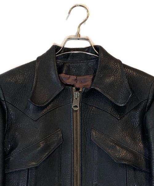 JELADO（ジェラード）JELADO (ジェラード) レザージャケット ネイビー サイズ:38の古着・服飾アイテム