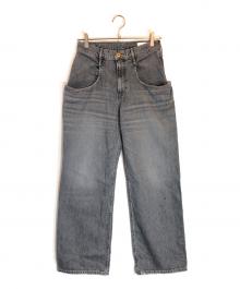 upper hights（アッパーハイツ）の古着「別注ハイライズデニムパンツ」｜グレー