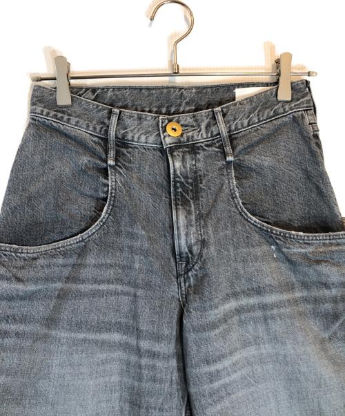 upper hights（アッパーハイツ）upper hights (アッパーハイツ) 別注ハイライズデニムパンツ グレー サイズ:23の古着・服飾アイテム