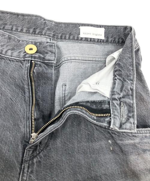upper hights（アッパーハイツ）upper hights (アッパーハイツ) 別注ハイライズデニムパンツ グレー サイズ:23の古着・服飾アイテム