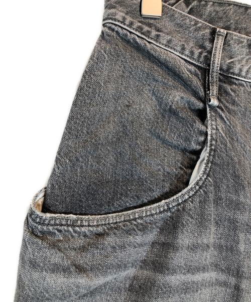 upper hights（アッパーハイツ）upper hights (アッパーハイツ) 別注ハイライズデニムパンツ グレー サイズ:23の古着・服飾アイテム