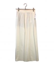 Noble（ノーブル）の古着「エステルツイルストレッチスラックスパンツ」｜ホワイト