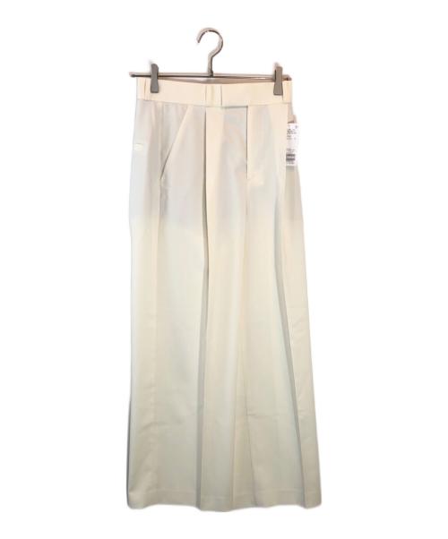 Noble（ノーブル）Noble (ノーブル) エステルツイルストレッチスラックスパンツ ホワイト サイズ:SIZE 36 未使用品の古着・服飾アイテム