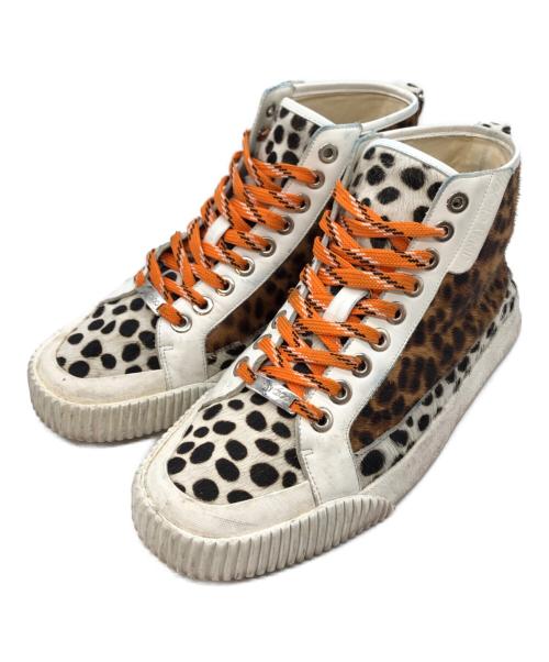JIMMY CHOO（ジミーチュウ）JIMMY CHOO (ジミーチュウ) ハイカットスニーカー ブラウン サイズ:42の古着・服飾アイテム