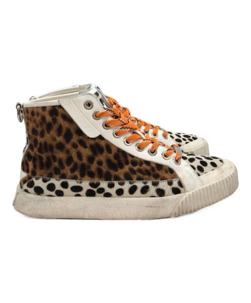 JIMMY CHOO（ジミーチュウ）JIMMY CHOO (ジミーチュウ) ハイカットスニーカー ブラウン サイズ:42の古着・服飾アイテム