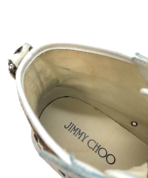 JIMMY CHOO（ジミーチュウ）JIMMY CHOO (ジミーチュウ) ハイカットスニーカー ブラウン サイズ:42の古着・服飾アイテム