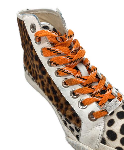JIMMY CHOO（ジミーチュウ）JIMMY CHOO (ジミーチュウ) ハイカットスニーカー ブラウン サイズ:42の古着・服飾アイテム