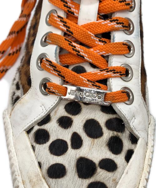 JIMMY CHOO（ジミーチュウ）JIMMY CHOO (ジミーチュウ) ハイカットスニーカー ブラウン サイズ:42の古着・服飾アイテム