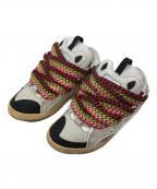 LANVINランバン）の古着「LEATHER CURB Sneake」｜グレー