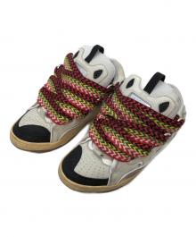 LANVIN（ランバン）の古着「LEATHER CURB Sneake」｜グレー