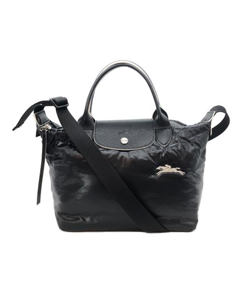 LONGCHAMP（ロンシャン）LONGCHAMP (ロンシャン) 2WAYナイロンパフショルダーバッグ ネイビーの古着・服飾アイテム