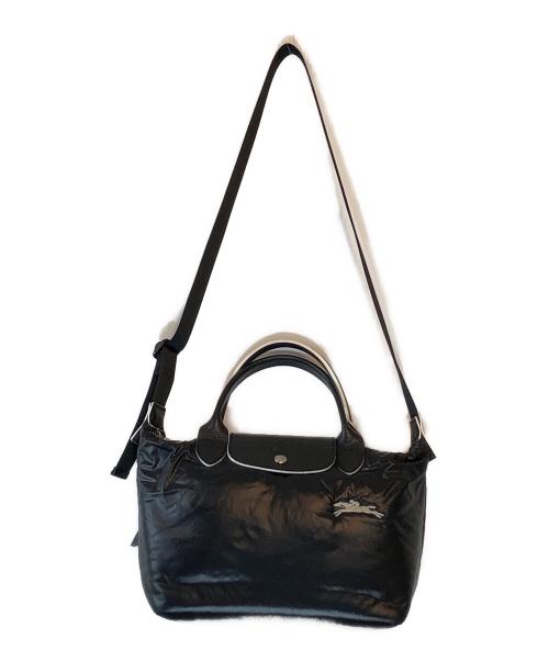 LONGCHAMP（ロンシャン）LONGCHAMP (ロンシャン) 2WAYナイロンパフショルダーバッグ ネイビーの古着・服飾アイテム