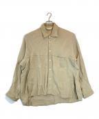 ANCELLMアンセルム）の古着「W/L KIMONO SHIRT」｜ベージュ