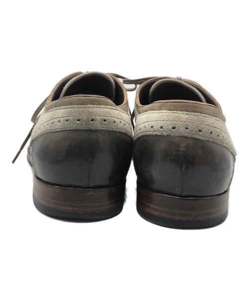 DOLCE & GABBANA（ドルチェ＆ガッバーナ）DOLCE & GABBANA (ドルチェ＆ガッバーナ) レザースウェード切替シューズ ブラウン サイズ:6の古着・服飾アイテム