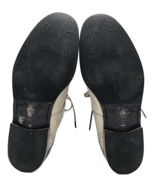 DOLCE & GABBANA（ドルチェ＆ガッバーナ）DOLCE & GABBANA (ドルチェ＆ガッバーナ) レザースウェード切替シューズ ブラウン サイズ:6の古着・服飾アイテム