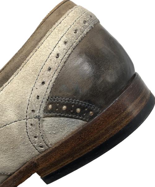 DOLCE & GABBANA（ドルチェ＆ガッバーナ）DOLCE & GABBANA (ドルチェ＆ガッバーナ) レザースウェード切替シューズ ブラウン サイズ:6の古着・服飾アイテム