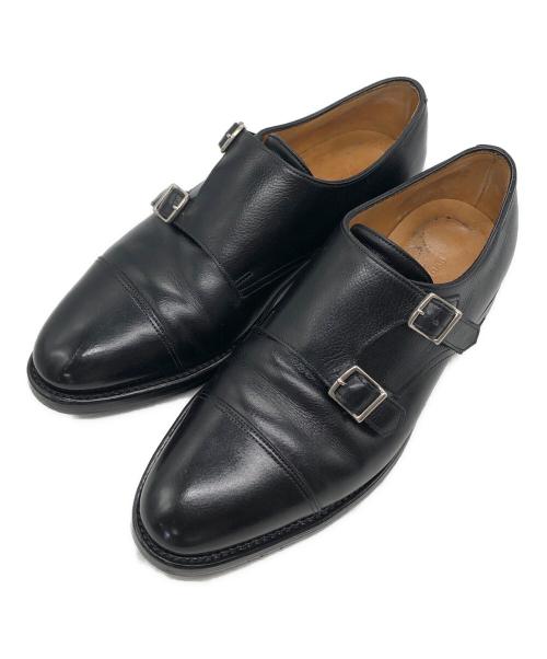 JOHN LOBB（ジョンロブ）JOHN LOBB (ジョンロブ) ダブルモンクシューズ ブラック サイズ:7EEの古着・服飾アイテム