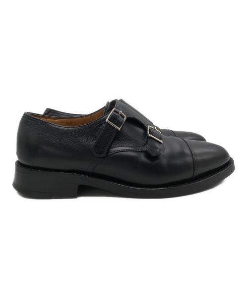 JOHN LOBB（ジョンロブ）JOHN LOBB (ジョンロブ) ダブルモンクシューズ ブラック サイズ:7EEの古着・服飾アイテム