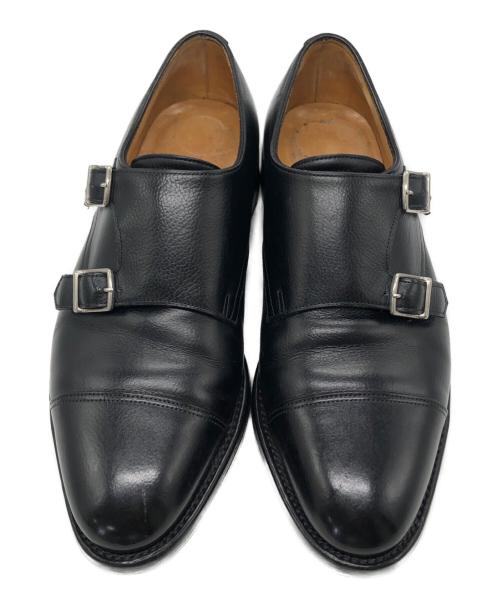 JOHN LOBB（ジョンロブ）JOHN LOBB (ジョンロブ) ダブルモンクシューズ ブラック サイズ:7EEの古着・服飾アイテム