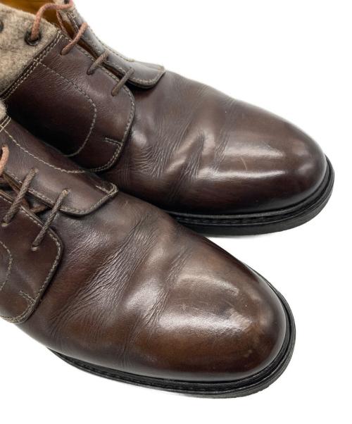 PARABOOT（パラブーツ）PARABOOT (パラブーツ) CHAMROUSSEウールスウェード切替ブーツ ブラウン サイズ:SIZE 6の古着・服飾アイテム
