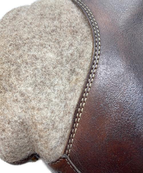 PARABOOT（パラブーツ）PARABOOT (パラブーツ) CHAMROUSSEウールスウェード切替ブーツ ブラウン サイズ:SIZE 6の古着・服飾アイテム
