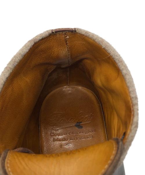 PARABOOT（パラブーツ）PARABOOT (パラブーツ) CHAMROUSSEウールスウェード切替ブーツ ブラウン サイズ:SIZE 6の古着・服飾アイテム