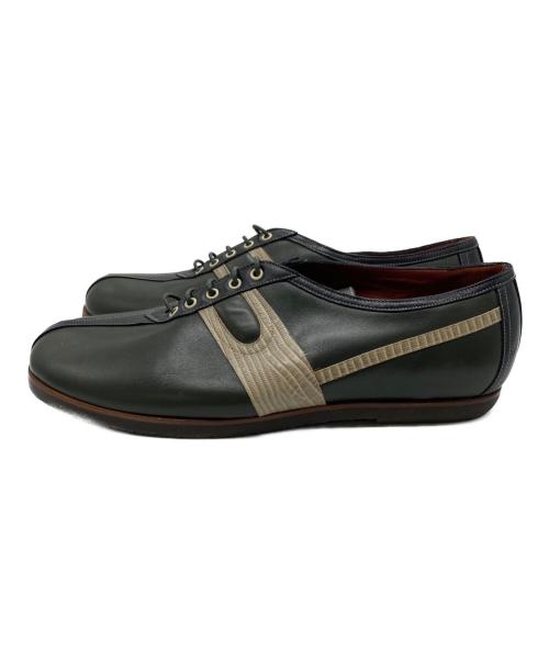 DRIES VAN NOTEN（ドリスヴァンノッテン）DRIES VAN NOTEN (ドリスヴァンノッテン) レザースニーカー グリーン サイズ:SIZE 8の古着・服飾アイテム