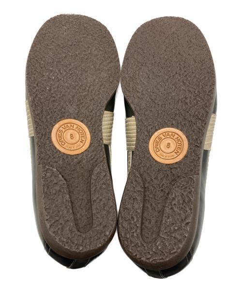 DRIES VAN NOTEN（ドリスヴァンノッテン）DRIES VAN NOTEN (ドリスヴァンノッテン) レザースニーカー グリーン サイズ:SIZE 8の古着・服飾アイテム