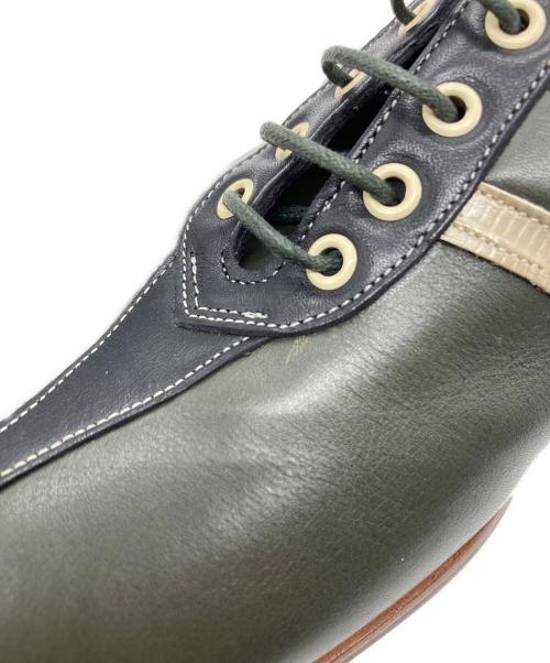 DRIES VAN NOTEN（ドリスヴァンノッテン）DRIES VAN NOTEN (ドリスヴァンノッテン) レザースニーカー グリーン サイズ:SIZE 8の古着・服飾アイテム