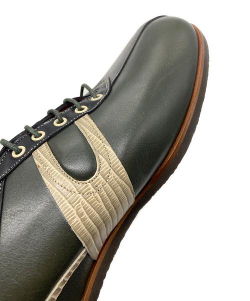 DRIES VAN NOTEN（ドリスヴァンノッテン）DRIES VAN NOTEN (ドリスヴァンノッテン) レザースニーカー グリーン サイズ:SIZE 8の古着・服飾アイテム