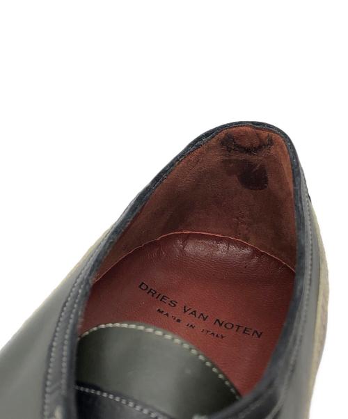 DRIES VAN NOTEN（ドリスヴァンノッテン）DRIES VAN NOTEN (ドリスヴァンノッテン) レザースニーカー グリーン サイズ:SIZE 8の古着・服飾アイテム