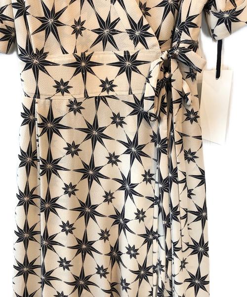 kei shirahata（ケイシラハタ）kei shirahata (ケイシラハタ) 八芒星カシュクールワンピース ベージュ サイズ:1の古着・服飾アイテム