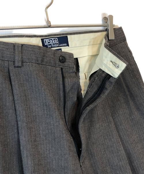 POLO RALPH LAUREN（ポロ・ラルフローレン）POLO RALPH LAUREN (ポロ・ラルフローレン) トラウザーパンツ グレー サイズ:32×30の古着・服飾アイテム