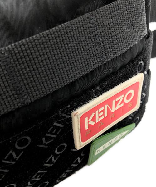 KENZO（ケンゾー）KENZO (ケンゾー) ジャングル パッチ ベルトバッグ ブラックの古着・服飾アイテム