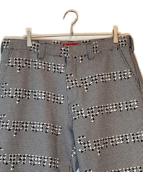 SUPREME（シュプリーム）SUPREME (シュプリーム) work pant black  houndstooth ホワイト×ブラック サイズ:36の古着・服飾アイテム