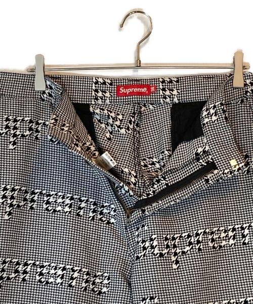SUPREME（シュプリーム）SUPREME (シュプリーム) work pant black  houndstooth ホワイト×ブラック サイズ:36の古着・服飾アイテム