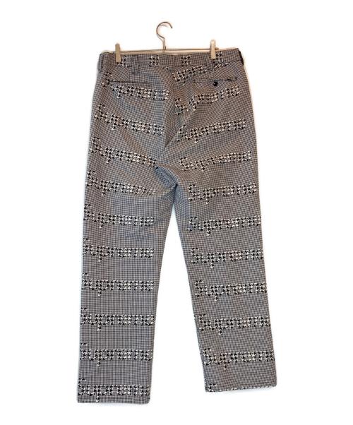 SUPREME（シュプリーム）SUPREME (シュプリーム) work pant black  houndstooth ホワイト×ブラック サイズ:36の古着・服飾アイテム