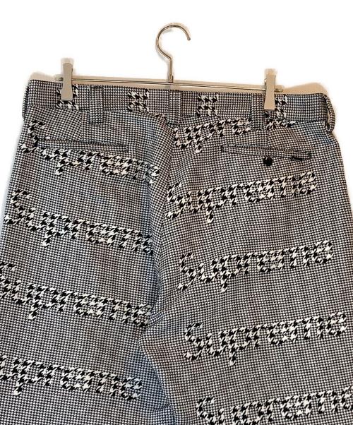 SUPREME（シュプリーム）SUPREME (シュプリーム) work pant black  houndstooth ホワイト×ブラック サイズ:36の古着・服飾アイテム